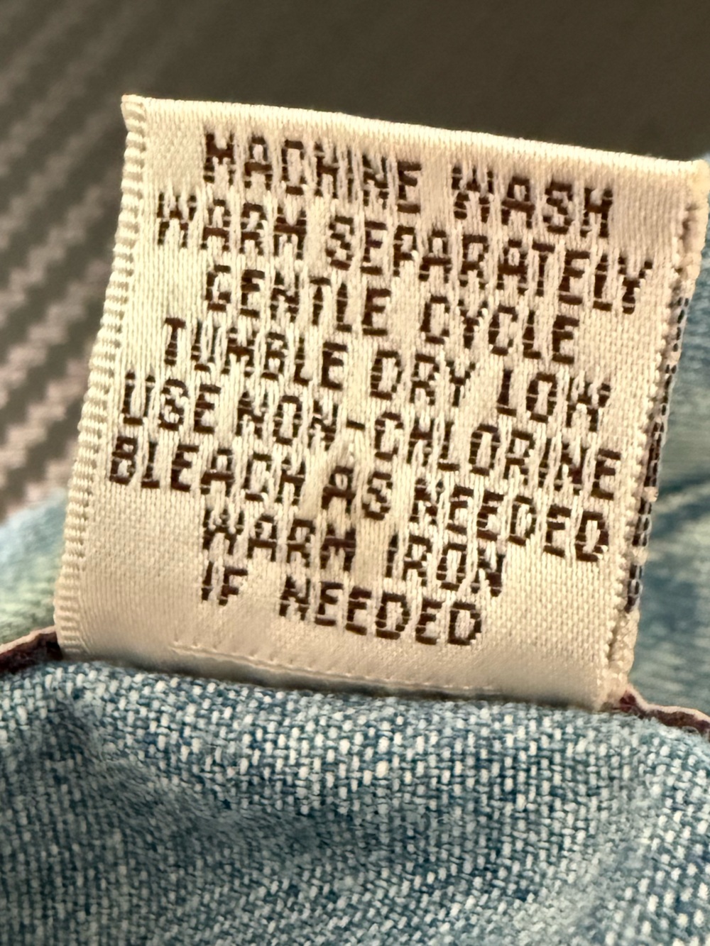 🌈🦁 Vintage Carolina Colours Noah’s Ark Embroidered Denim Shirt XL - Picture 8 of 12